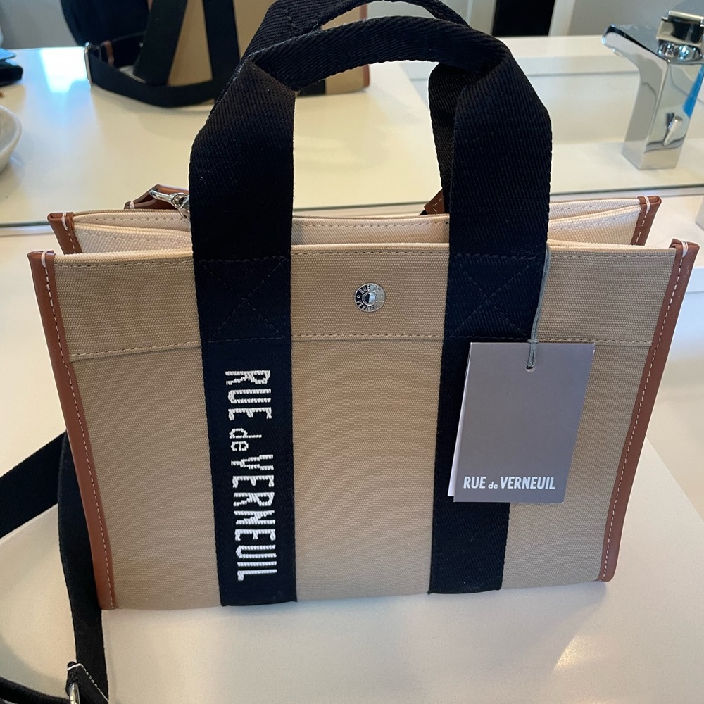NWT RUE De VERNEUIL XS Tote. Comes with detachable Crossbody strap.